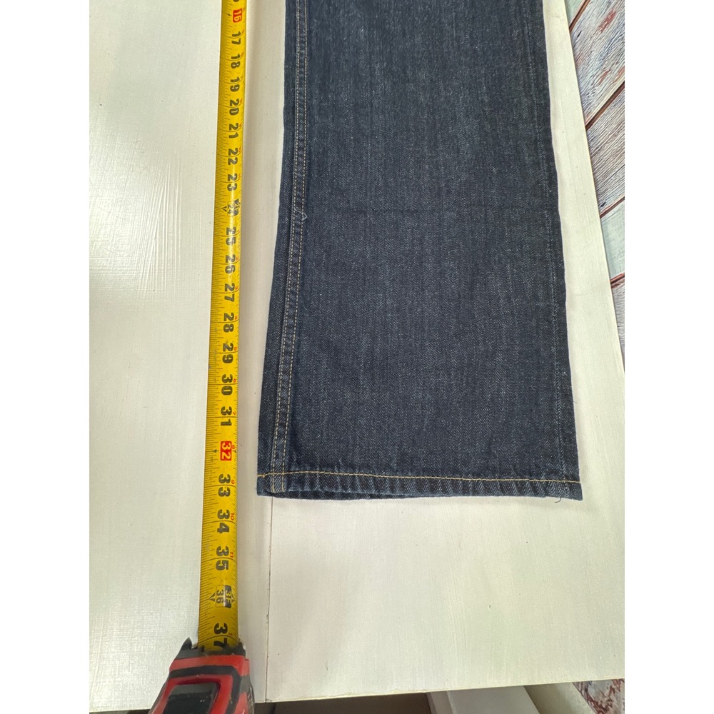 Levi Strauss 559 Relaxed Straight Fit Dark Wash Denim‎ Jeans Men 42x32L Stretch - Picture 8 of 10